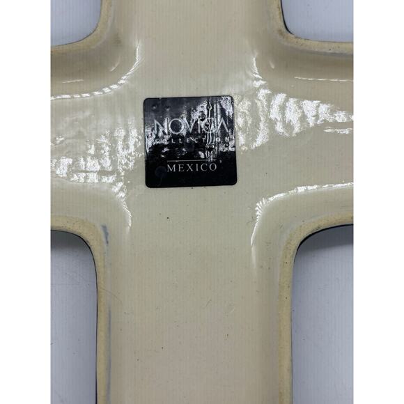 Novica Collection colorful hand painted cross made in Mexico - Picture 6 of 7